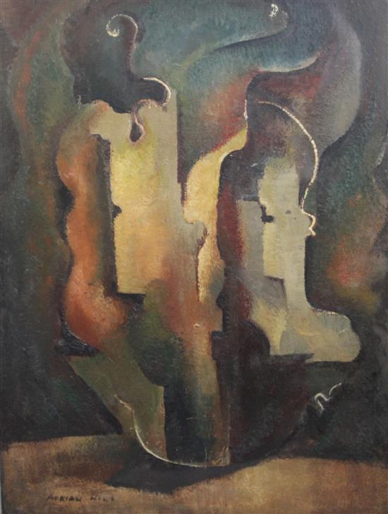 Adrian Hill (1895-1977) Untitled abstract 36 x 28in.